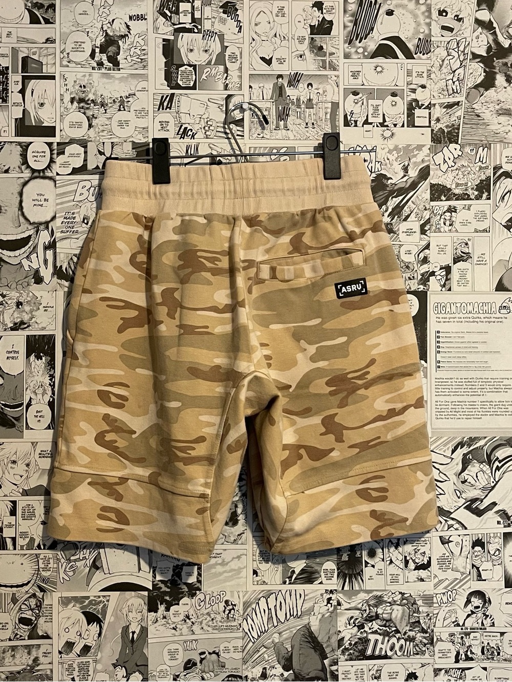 ASRV Tan Camo Athletic Shorts